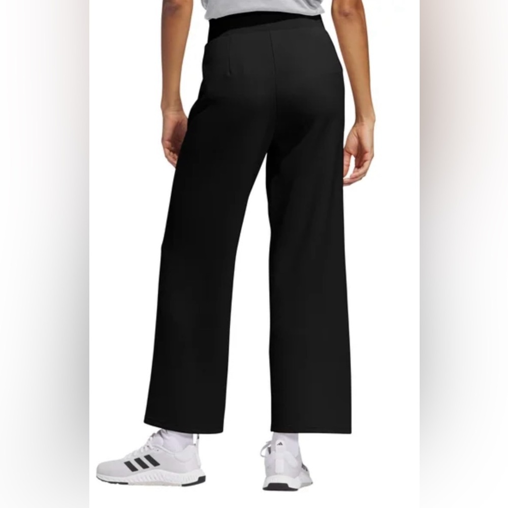 adidas Black Wide-Leg Women's Track Pants - Picture 2 of 5